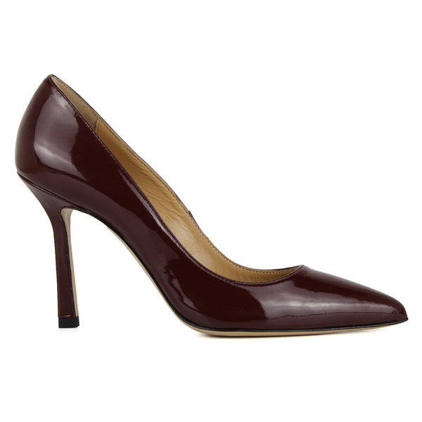 Décolleté in bordeaux  patent leather