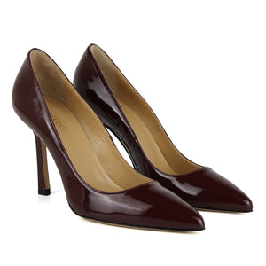 Décolleté in bordeaux  patent leather