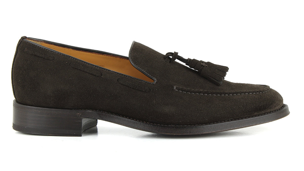 701 Enzo Tassels Loafer Suede Leather Mocca