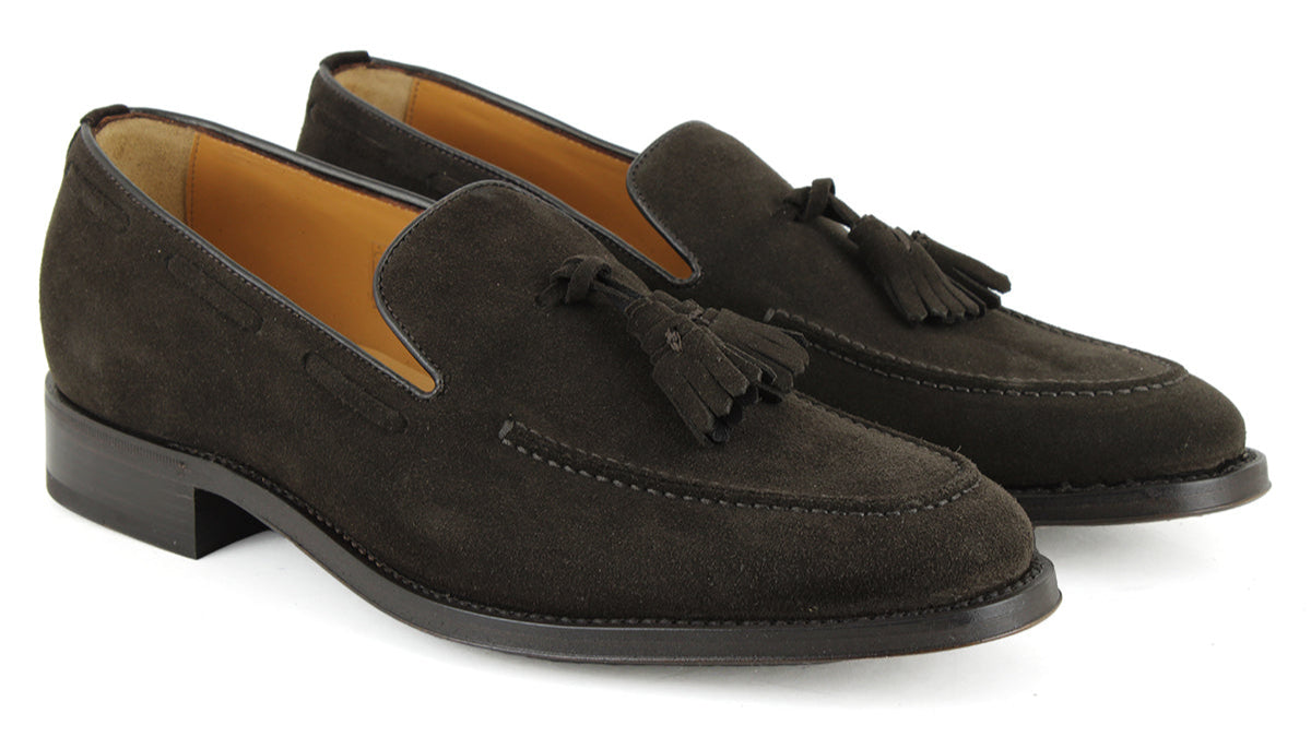 701 Enzo Tassels Loafer Suede Leather Mocca