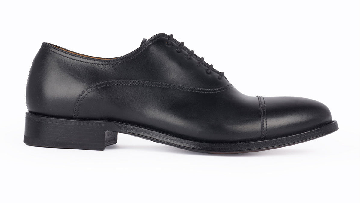 1207 Rossano Oxford Calfskin Leather Black