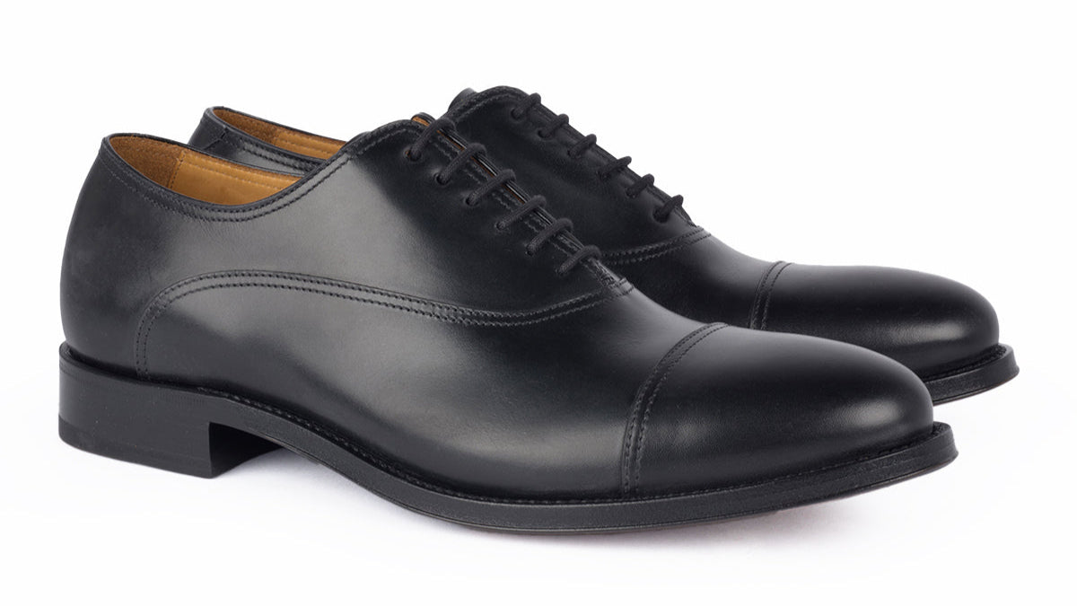1207 Rossano Oxford Calfskin Leather Black