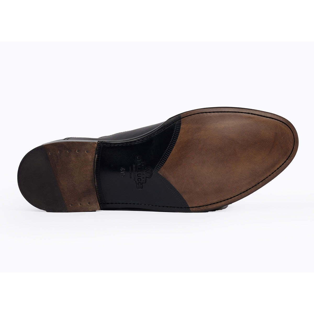 1207 Rossano Oxford <br> Calfskin Leather Black