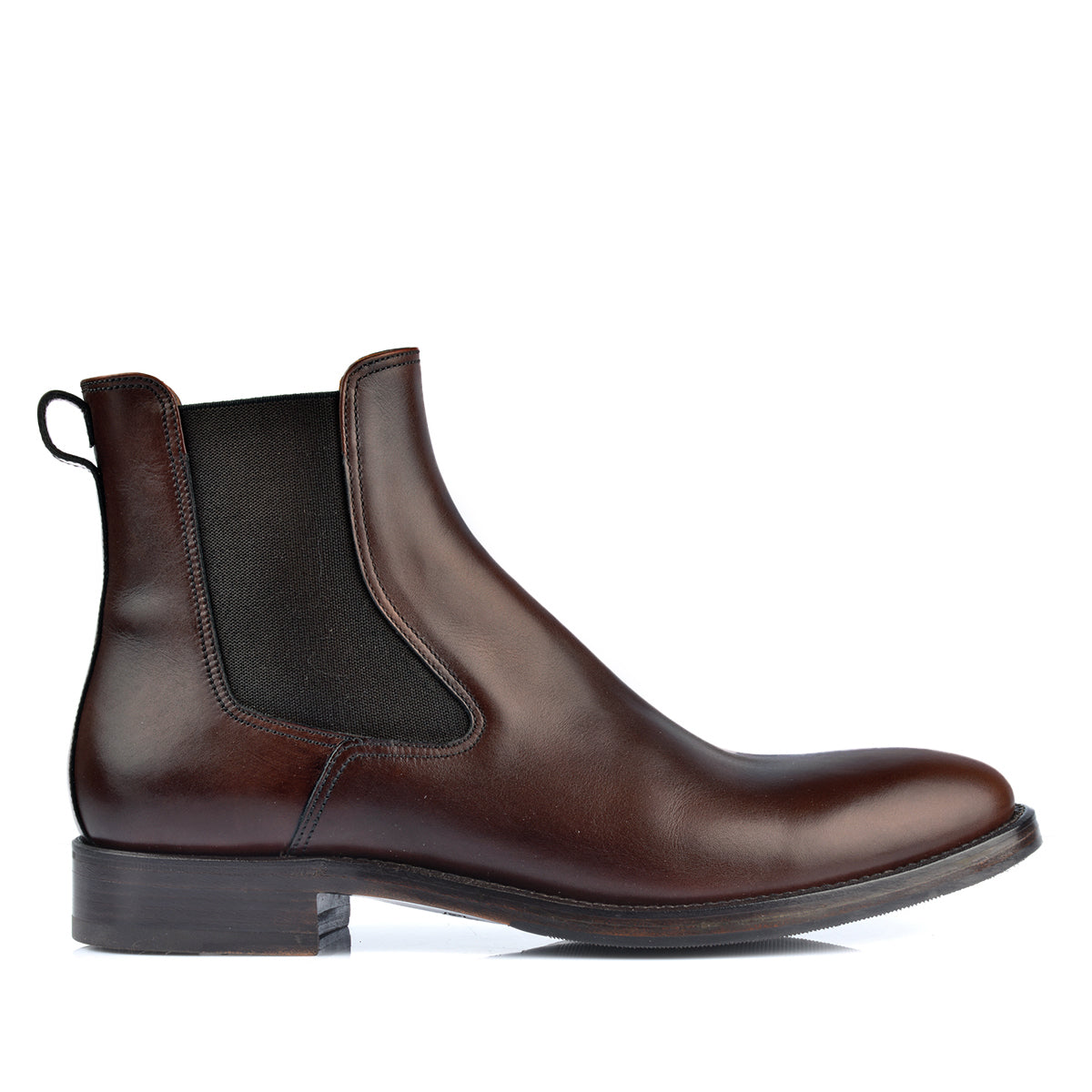 1214 Rossano Chelsea Boot Calfskin Leather Dark Brown
