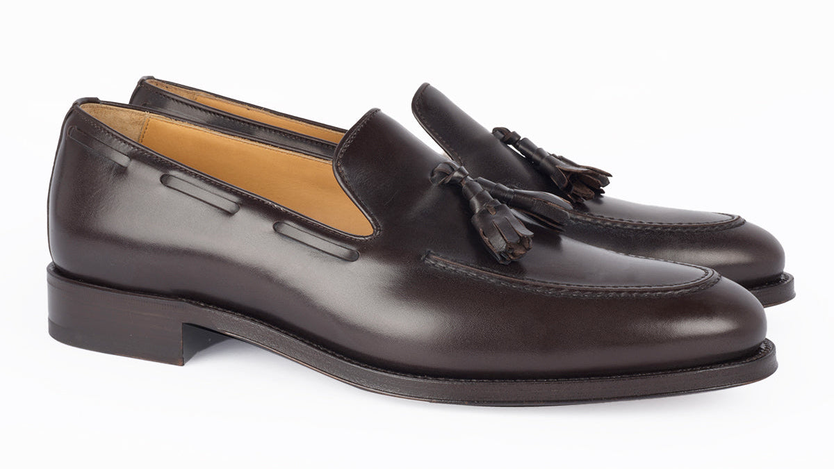 701 Enzo Tassels Loafer Calfskin Leather Dark Brown
